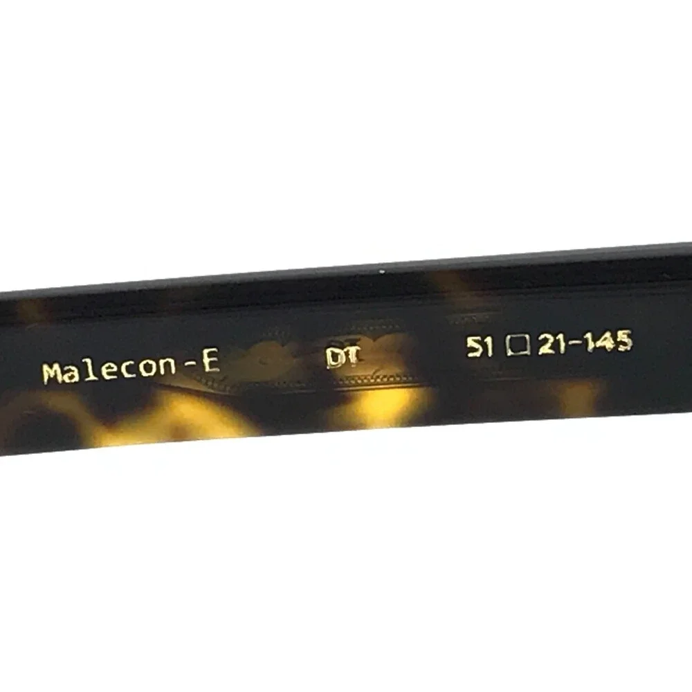 Eyevan Eyeglasses Frames Malecon-E DT Dark Tortoise Horn Rim Browline 51-21-145